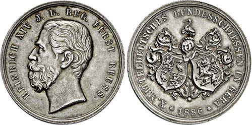 GERA, STADT   Medaille 1886 ... 