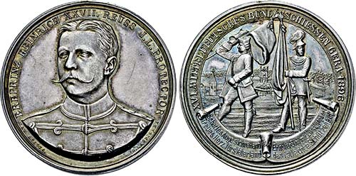 GERA, STADT   Medaille 1896 ... 