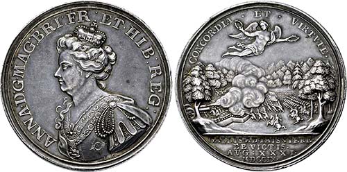Anne. 1702-1714, Medaille 1709 ... 