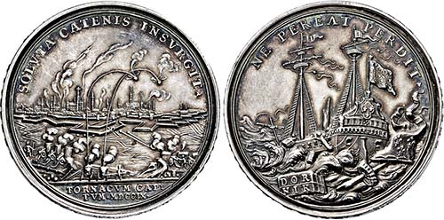 Anne. 1702-1714, Medaille 1709 ... 