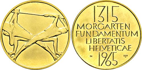 Goldmedaille 1965 (900 fein) auf ... 