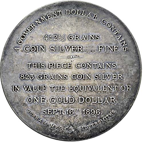 Einseitige Medaille 1896 . Sog. ... 