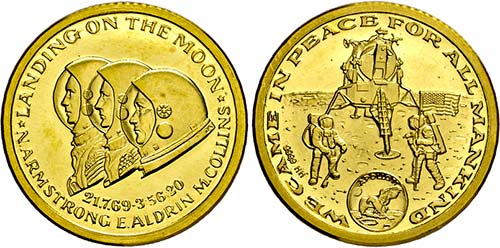 Goldmedaille 1969 (999,9 fein; ... 
