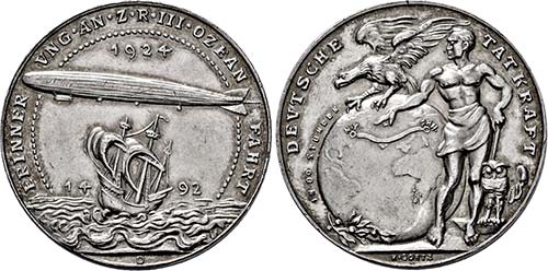 Medaille 1924 . {\b Erinnerung an ... 