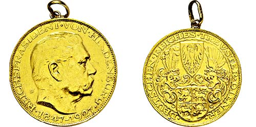 Goldmedaille 1927 (985 fein). {\b ... 