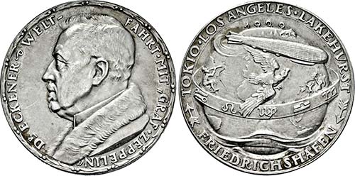 Medaille 1929 . {\b Dr. Hugo ... 