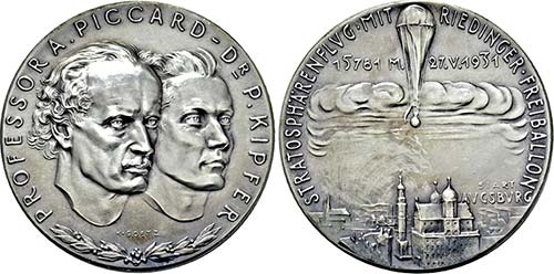 Medaille 1931 . {\b Prof. Piccard ... 