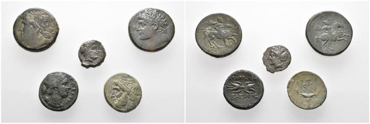 LOTS  Syrakus:Bronzemünzen. ... 