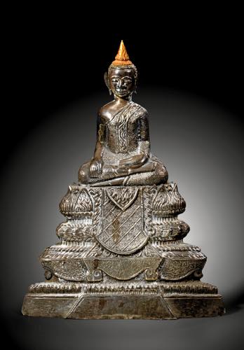Sitzende Statue des Buddha ... 