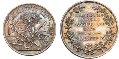 BAYERN   Medaille 1887 (Drentwett) ... 