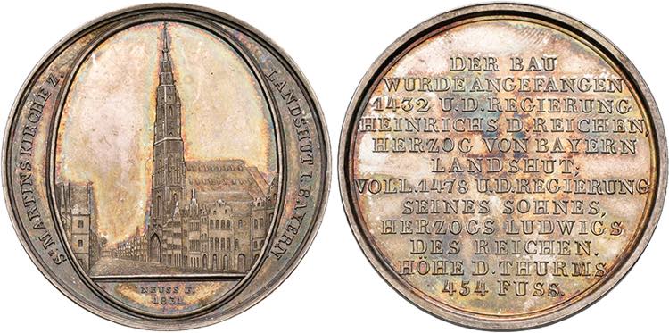 LANDSHUT, STADT   Medaille 1831 ... 