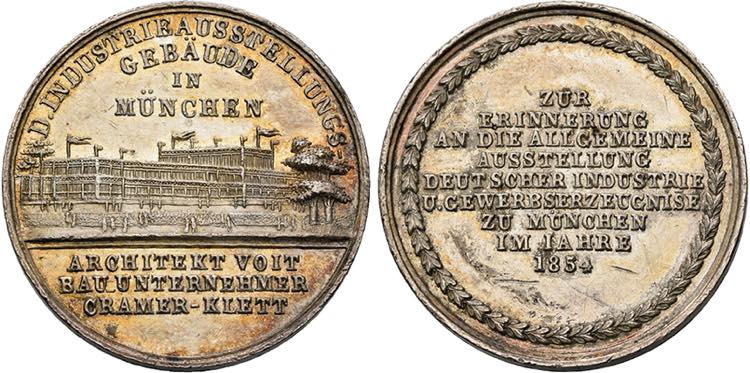 MÜNCHEN, STADT   Medaille 1854 ... 