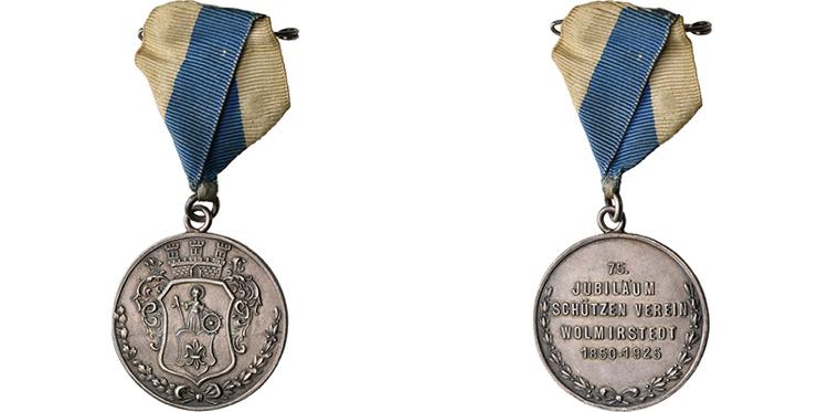 WOLMIRSTEDT, STADT   Medaille 1925 ... 