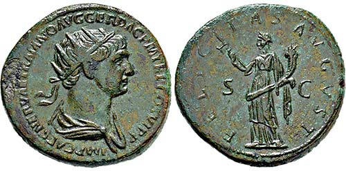 TRAIANUS. 98-117, Dupondius. ... 