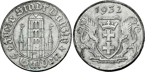Berlin.5 Gulden 1932 (Entwurf ... 
