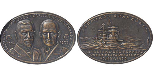 Breitov. Bronzegußmedail 1939  ... 