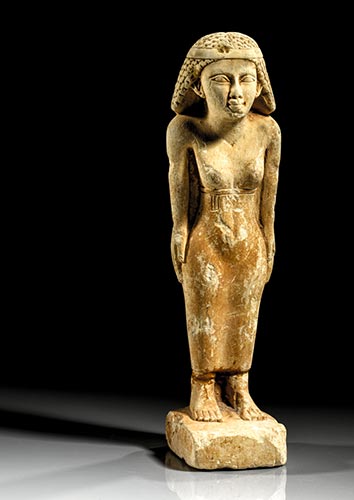 AEGYPTIACA   - Frauenstatuette auf ... 