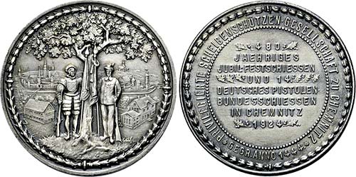 CHEMNITZ, STADT   - Medaille 1885 ... 
