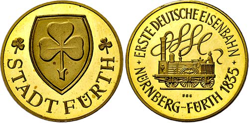 FÜRTH, STADT   - Goldmedaille ... 
