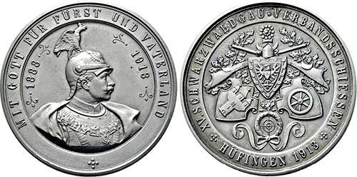 HÜFINGEN, STADT   - Medaille 1913 ... 