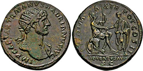 HADRIANUS. 117-138, Dupondius. ... 