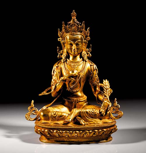 Sitzende Statue der Tara. ... 