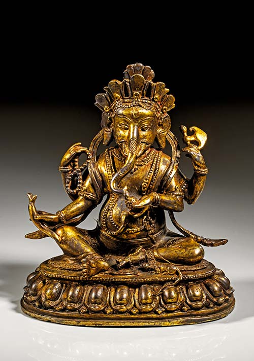 Sitzende Statue des Ganeesha. ... 