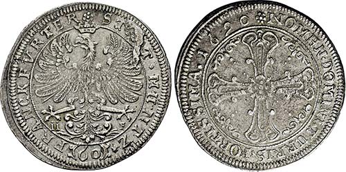 Gulden 1690 (Mmz. Johann Jeremias ... 