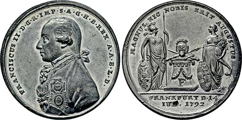 Zinnmedaille 1792 (Stempel von ... 
