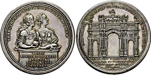 Medaille 1745 (Vs-Stempel von Adam ... 