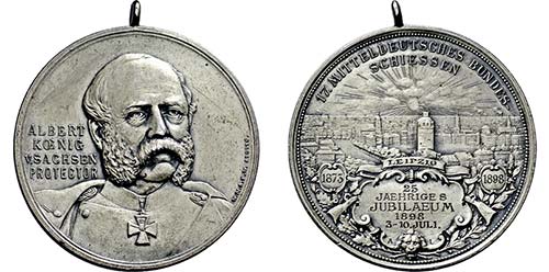 Albert. 1873-1902, Medaille 1898 ... 
