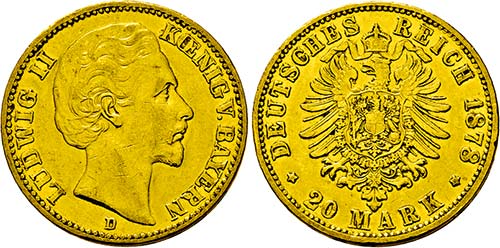 Ludwig II. 1864-1886, München.20 ... 
