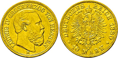 Ludwig IV. 1877-1892, Darmstadt.10 ... 