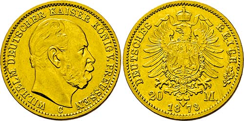 Wilhelm I. 1861-1888, Frankfurt.20 ... 