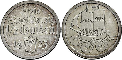 Utrecht.1/2 Gulden 1923 (fast St) ... 