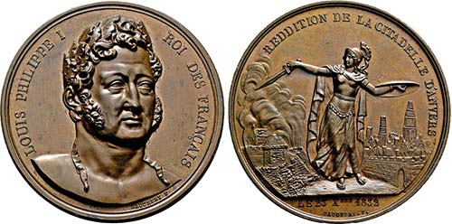 Große Bronzemedaille 1832 ... 