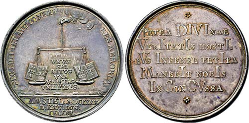Medaille 1730 (Stempel von Martin ... 