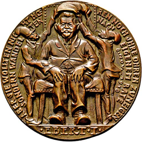 Eins.Bronzegußmedaille 1918 (nur ... 