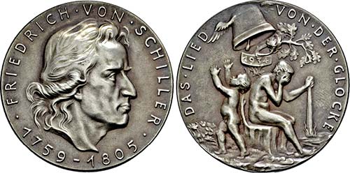 Medaille 1934 . {\b Friedrich von ... 