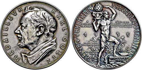 Medaille 1935 (Nachprägung; nach ... 