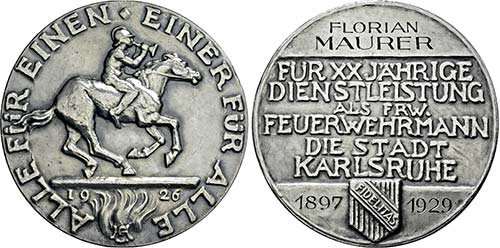 KARLSRUHE, STADT   - Medaille 1926 ... 