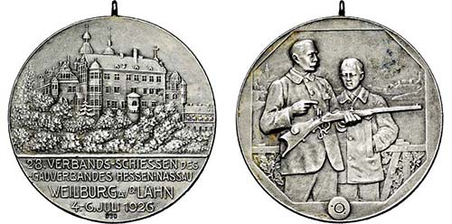 WEILBURG, STADT   - Medaille 1926 ... 