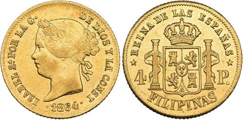 Isabel II. 1833-1868, Manila.4 ... 