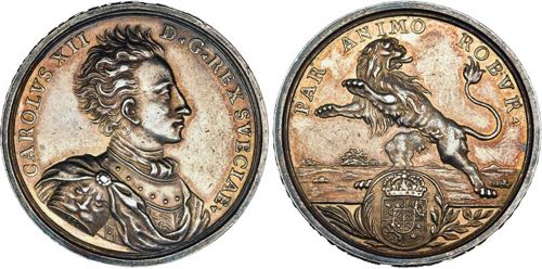 Karl XII. 1697-1718, Medaille o.J. ... 