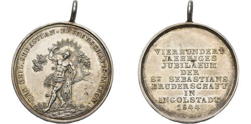 INGOLSTADT, STADT   Medaille 1844 ... 