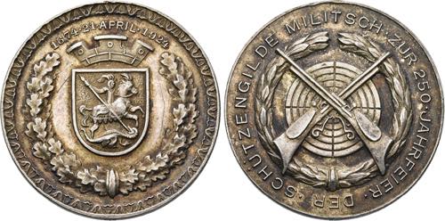SCHLESIEN-MILITSCH   Medaille 1924 ... 