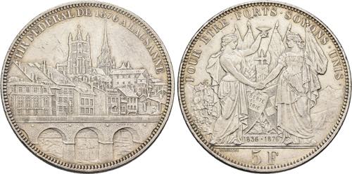SCHWEIZ   5 Franken 1876 Tir ... 