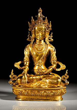 Sitzende Statue des Buddha Vajrasattva. ... 