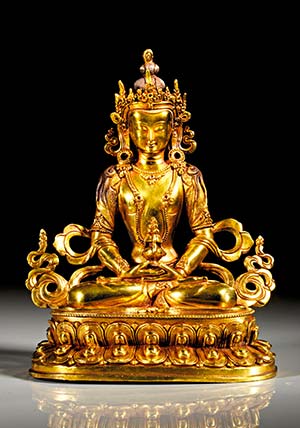 Sitzende Statue der Buddha Aparmita. ... 