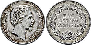 BAYERN, KÖNIGREICH   Ludwig II. 1864-1886, ... 